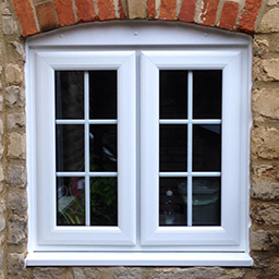 small white windows