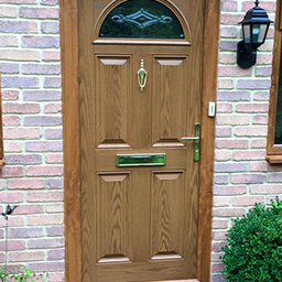 tan front door