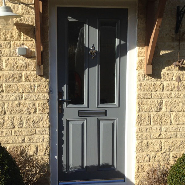 grey front door