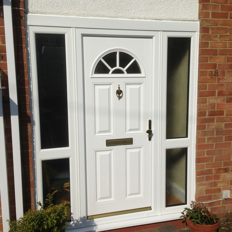 large white front door